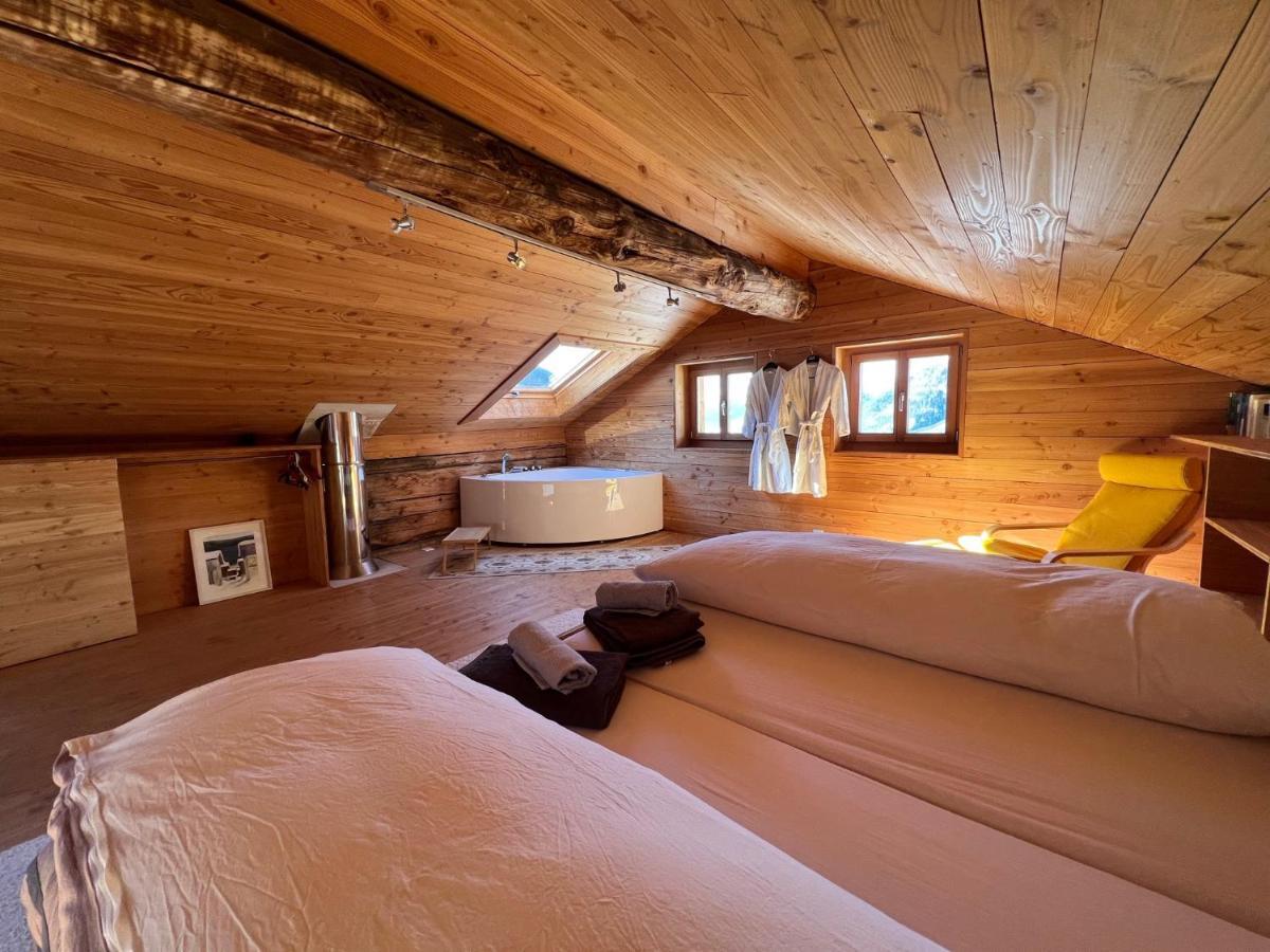 Chalet Biene - Swiss Alp Chalet With Sauna And Jacuzzi Ulrichen Luaran gambar